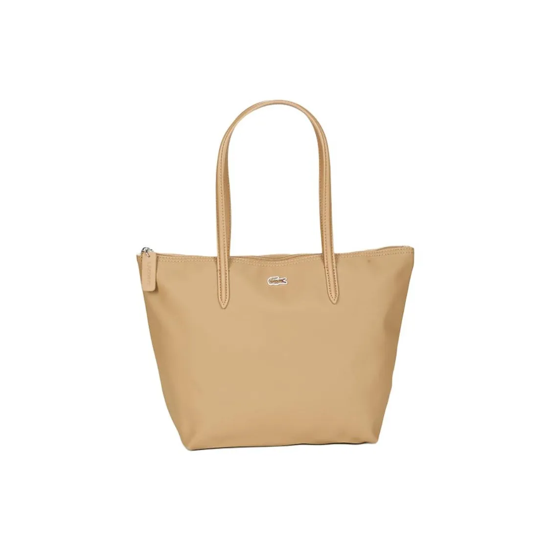 Lacoste Сумка через плечо из искусственной кожи женская бежевая