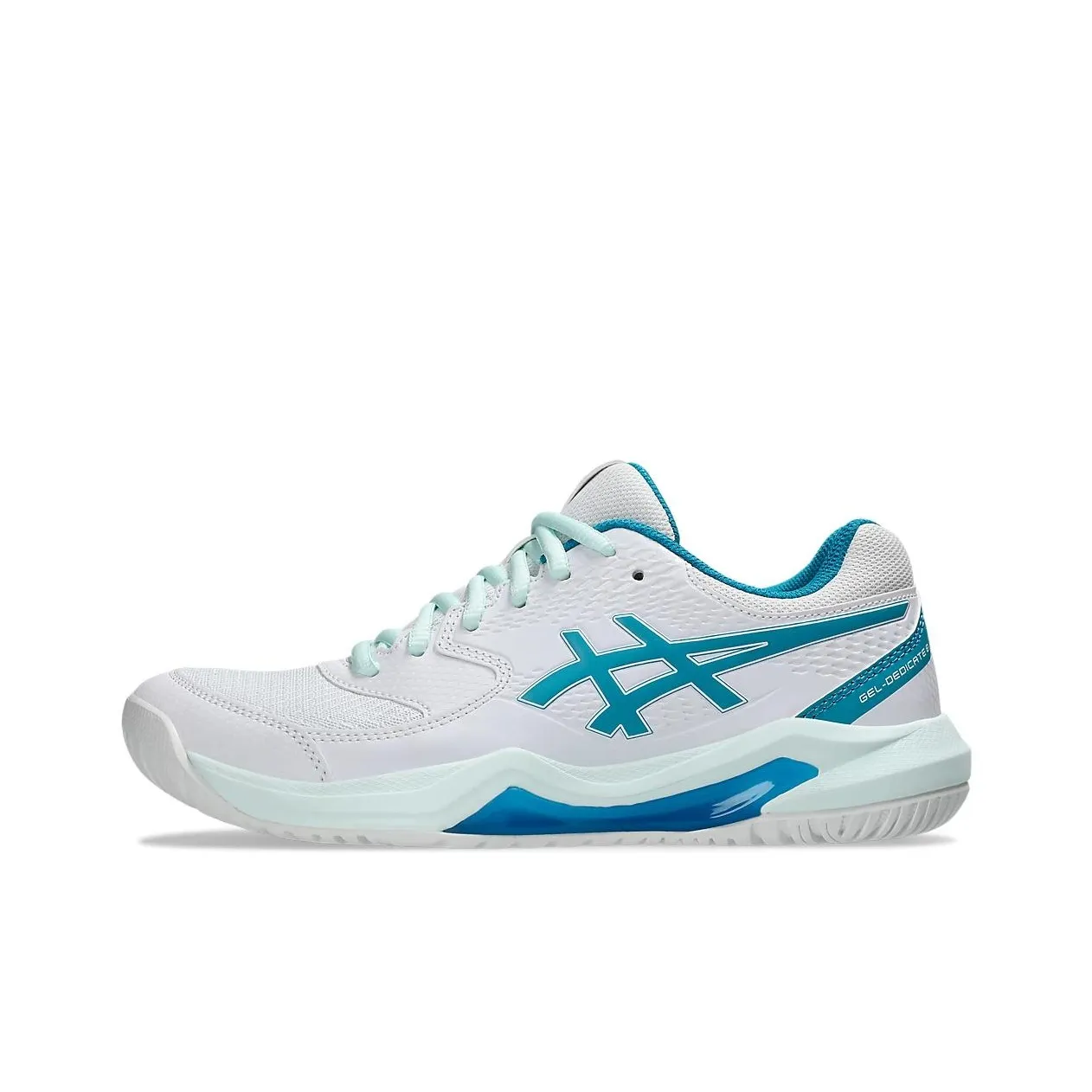 Asics Gel Dedicate 8 Амортизация Низкий Топ Теннисные Кроссовки Женские Белый Зеленый