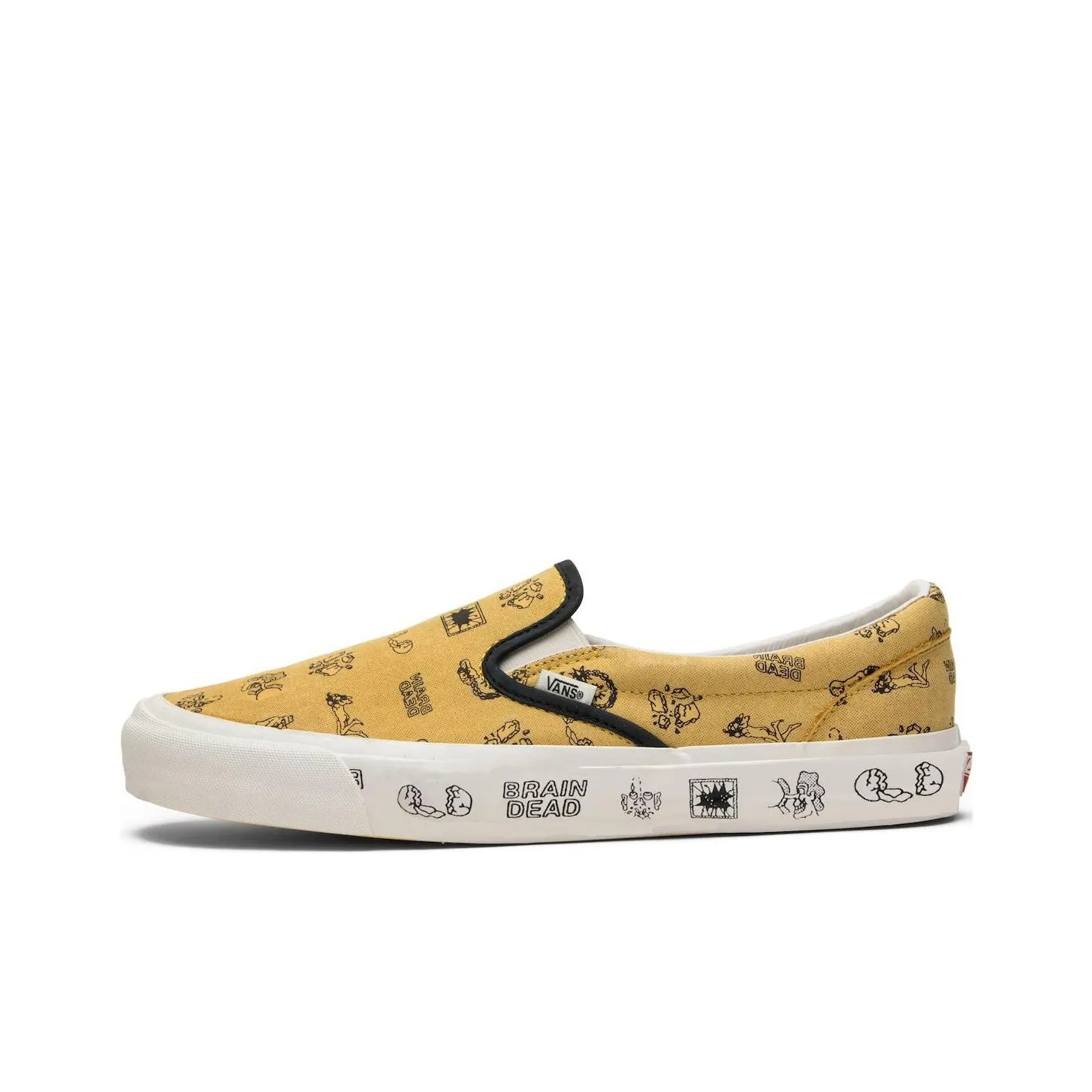 Vans Slip On Brain Dead Gold