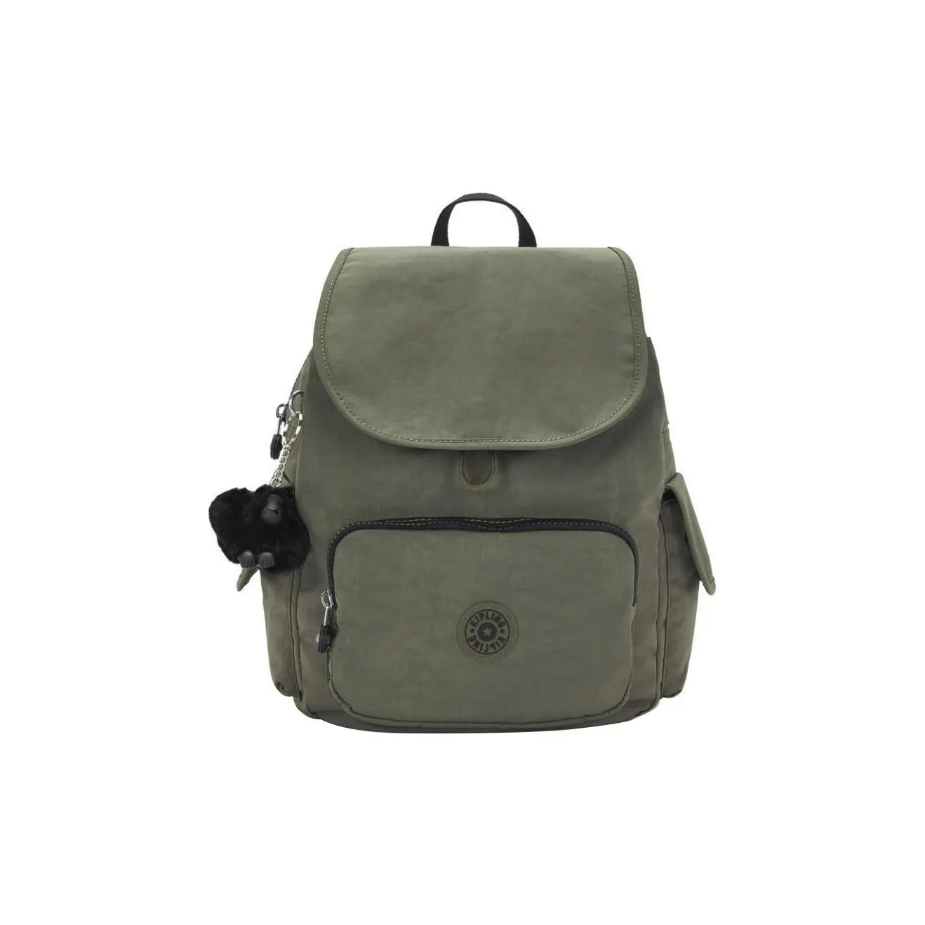 Kipling Nylon Backpack Small Size Women's Green Moss