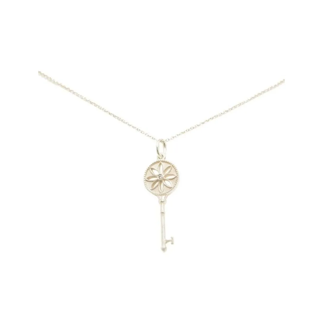 TIFFANY & CO. Pre Owned 2000 2020 Diamond Daisy Key Necklace