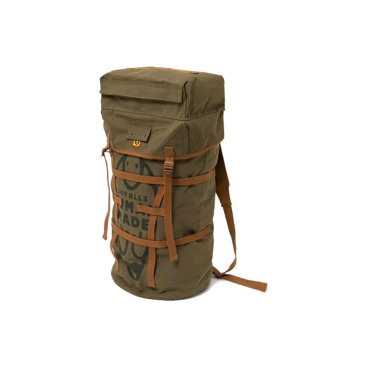 HUMAN MADE Canvas Outdoor, Mountaineering Bag crease-effect backpack Regular Unisex Wild Duck Color