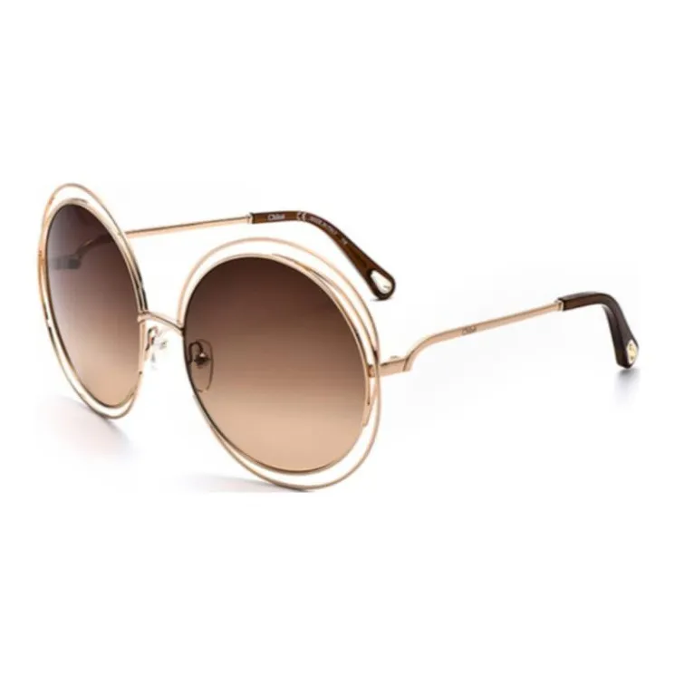 Chloe Round Sunglasses Women's Brown