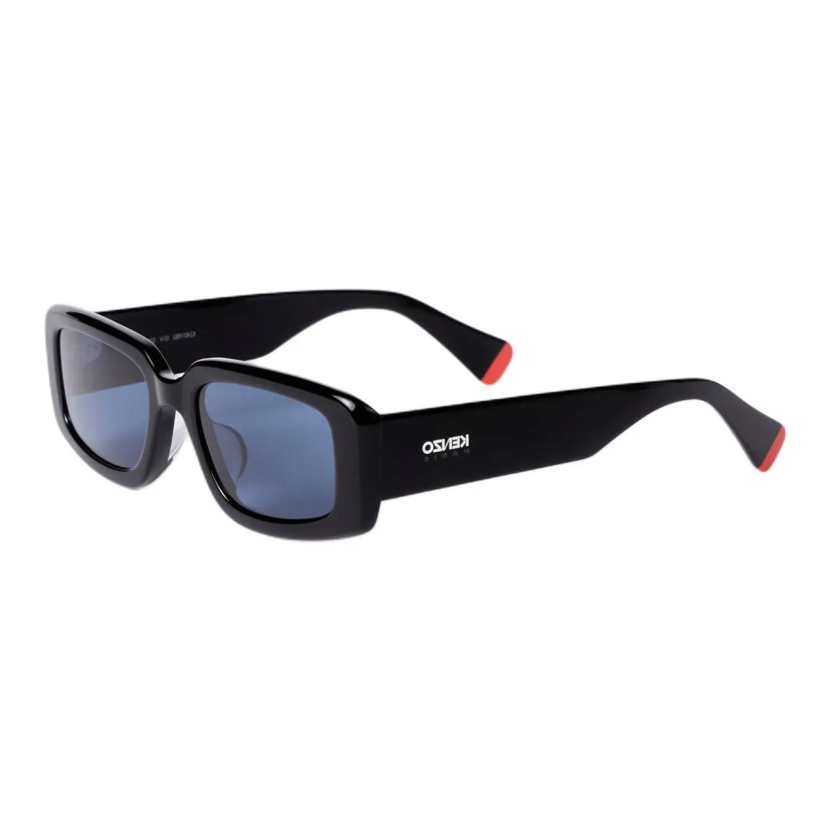 KENZO Acetate Rectangular Sunglasses Unisex Black