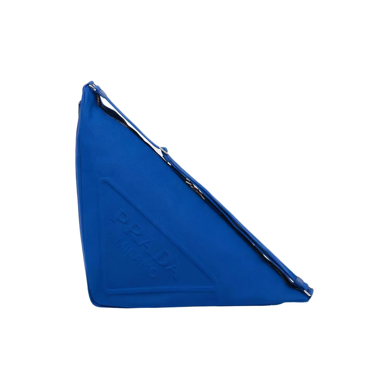 PRADA Canvas Triangle Bag Cobalt Blue
