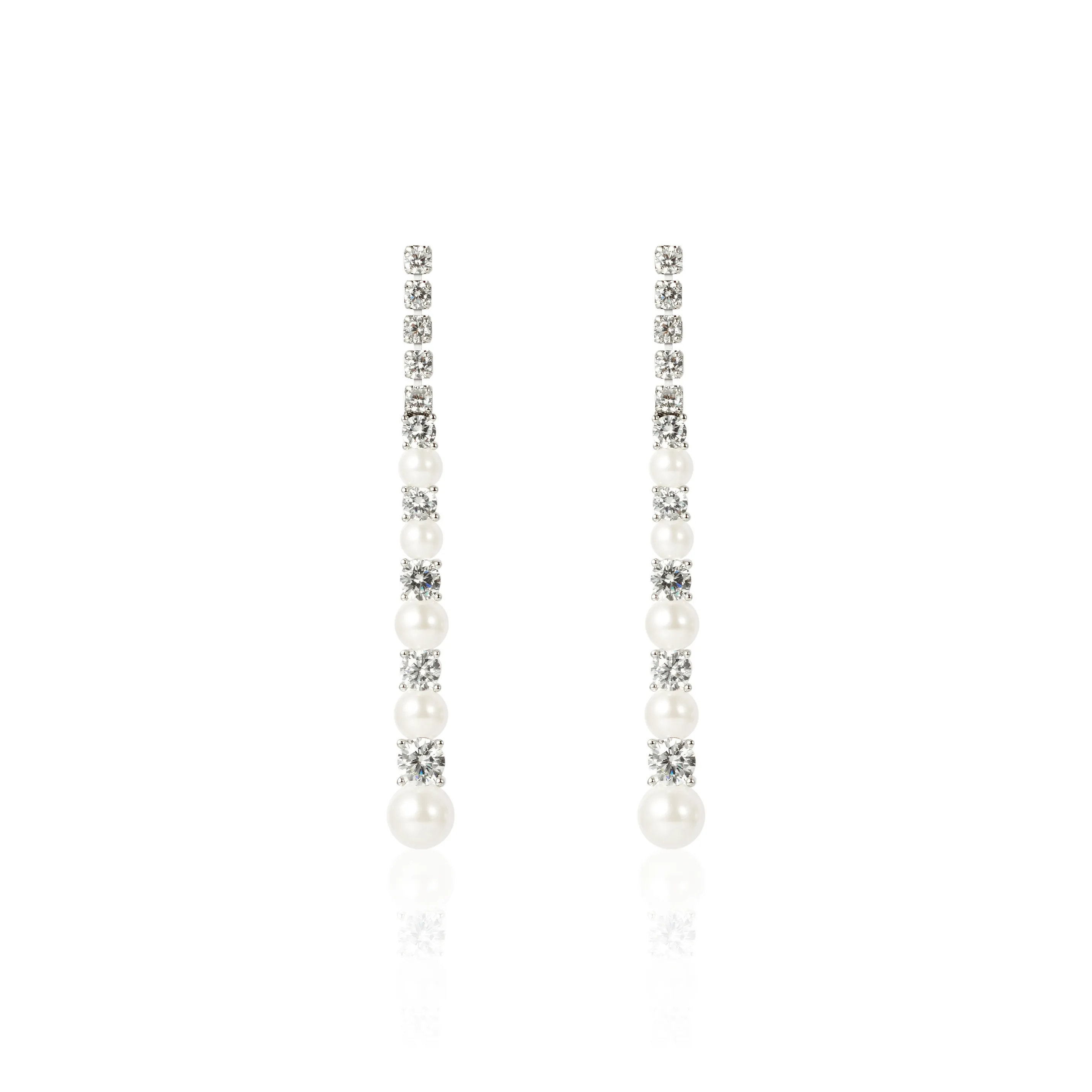 OUBI.YABI S925 Silver Drop Earrings Women's Box