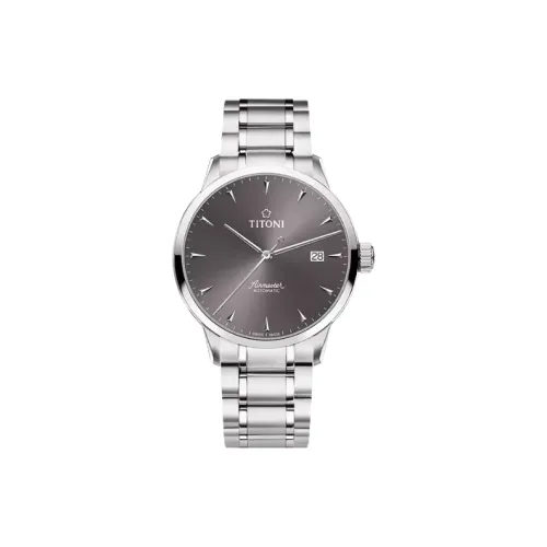 TITONI Автоматический Механический Движение Мужские Часы Airmaster Series 40 мм Коричневый