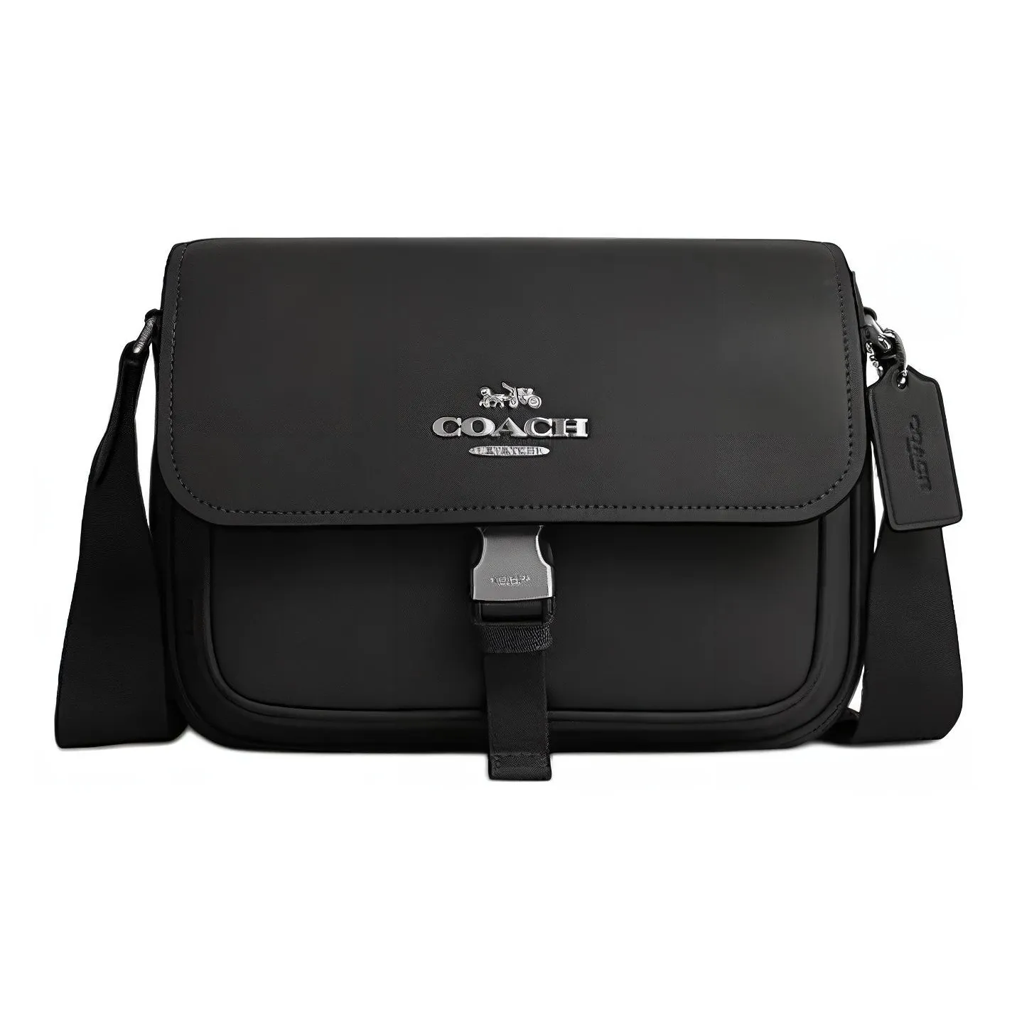 COACH Сумка через плечо из коровьей кожи средний размер черная женская