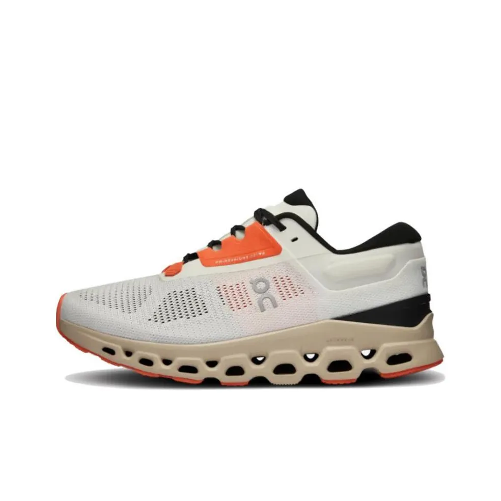 On CloudStratus 3 Undyed White Sand Orange Women's