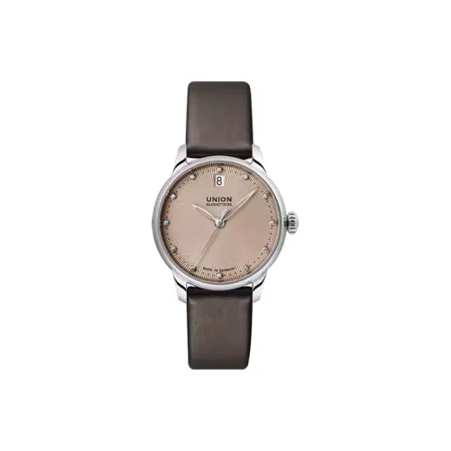 UNION GLASHUTTE/SA Автоматический Механический Движение Женские Часы 33 мм Кофе