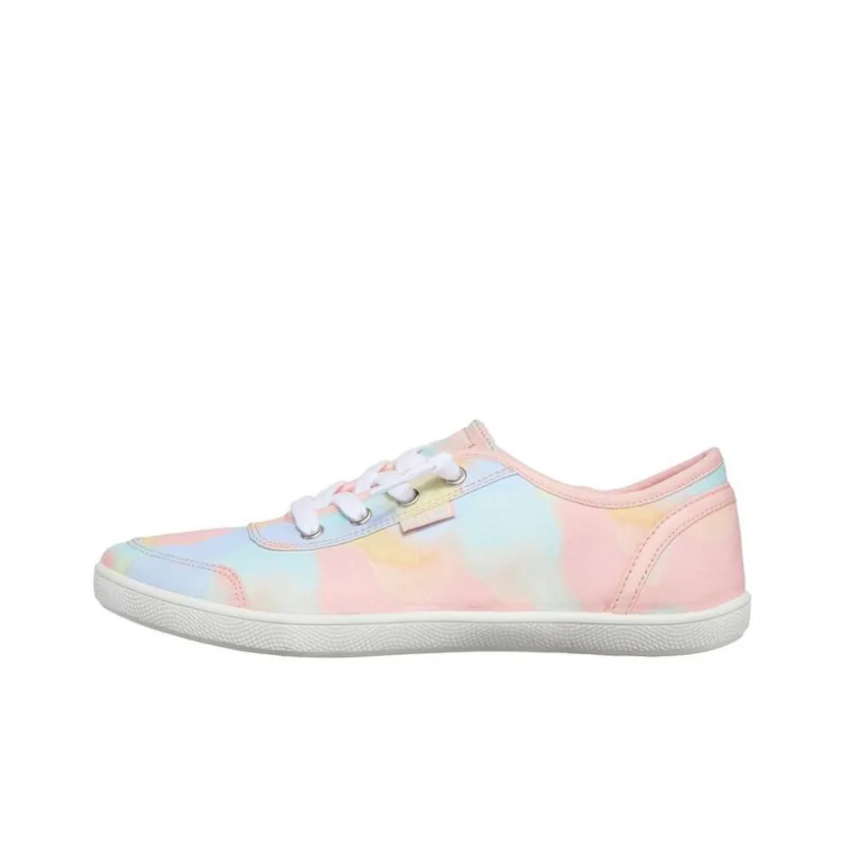 Skechers Bob's Skateboard Shoes Women's Low Top Pink/Light Blue
