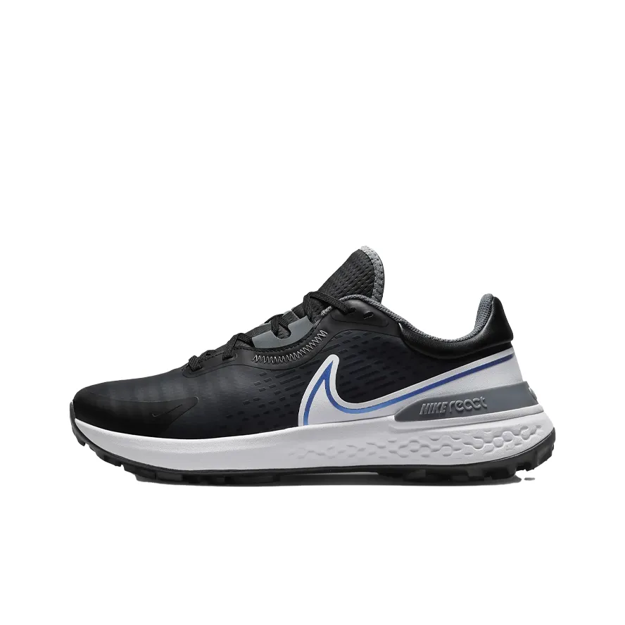 Nike React Infinity Pro 2 Shock Absorbers Slip Resistant Low Top Golf Shoes Unisex Black White