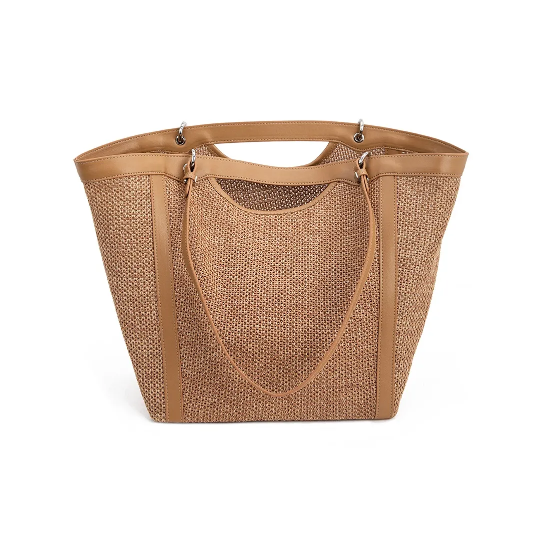 VENOF Рафия Портативный Большой объем Коммутирование Тоут Для Женщин Женские Многоцветный