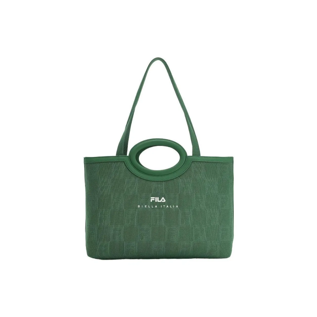 FILA Fabric Tote Bag, Shopping Bag, Shoulder Bag, Handbag Regular Women's Nouveau Emerald Green