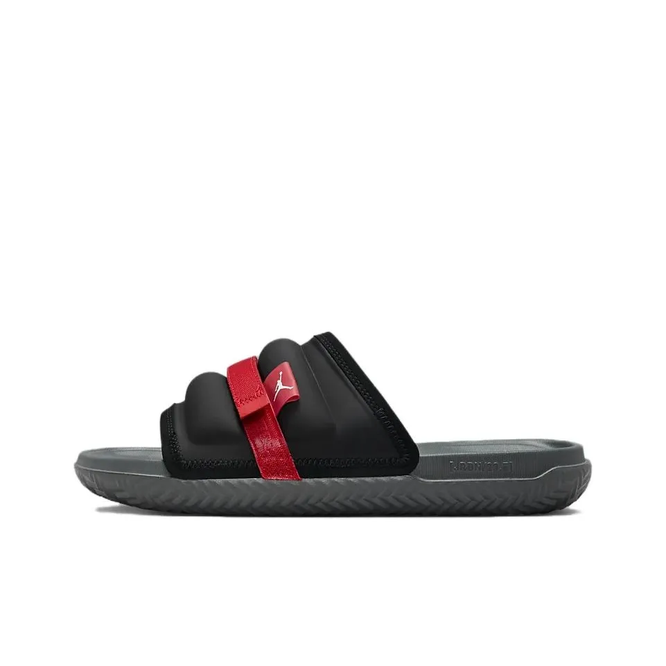 JORDAN Super Play Slide 
Black Fire Red
