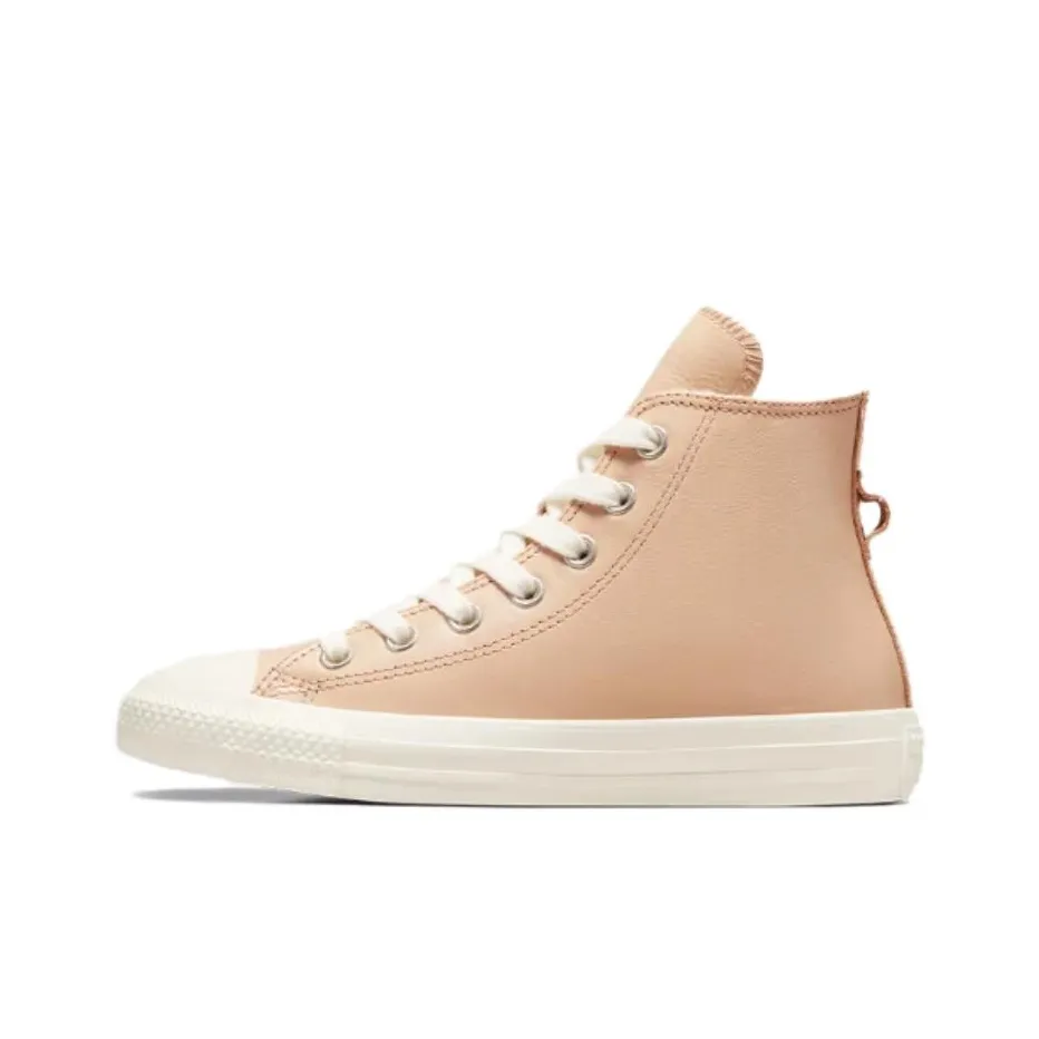 Converse Women's Chuck Taylor All Star Leather High 'Faux Fur Lining   Epic Dune Egret' Women's