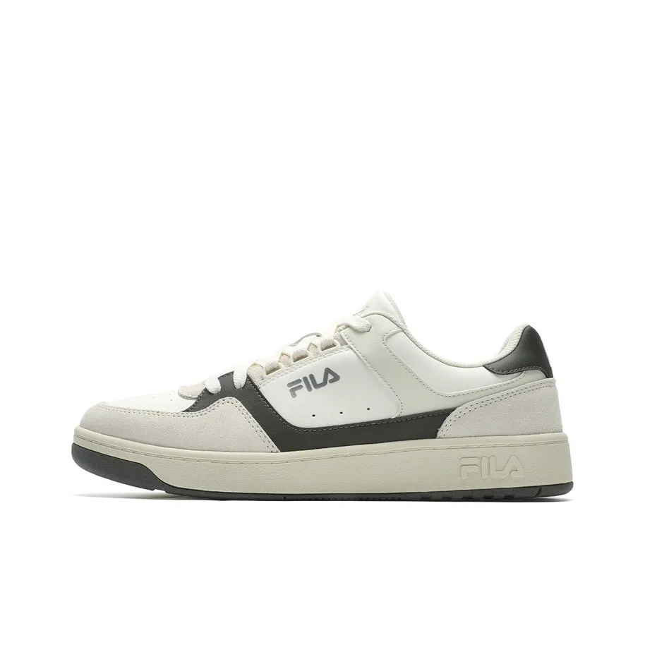 FILA Targa Wear Resistant Low Top Skateboard Shoes Men's White Green