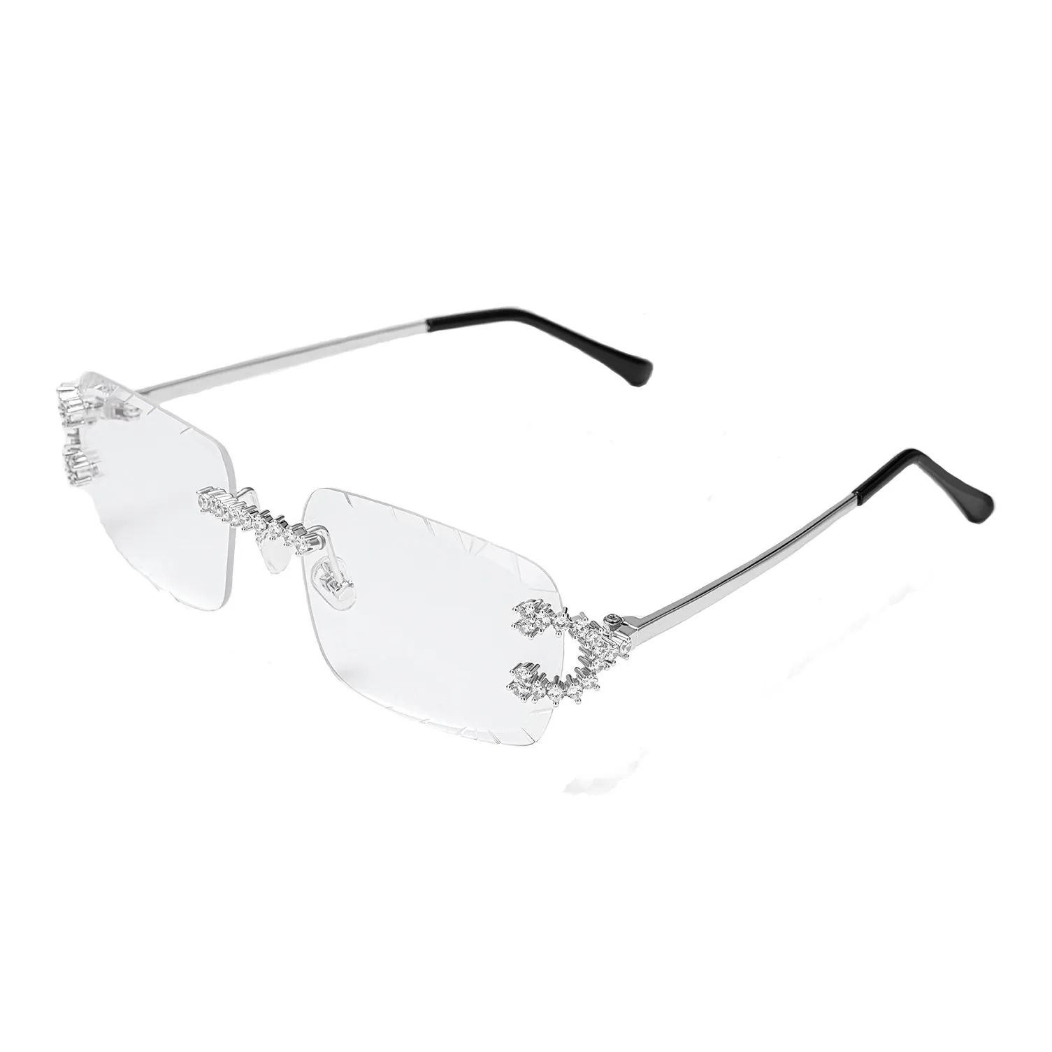 ICEGIANT 925 Sterling Silver Moissanite Square Sunglasses Unisex