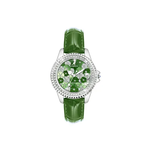 KANGOL Механический Movement Женские часы 35 мм Зеленые