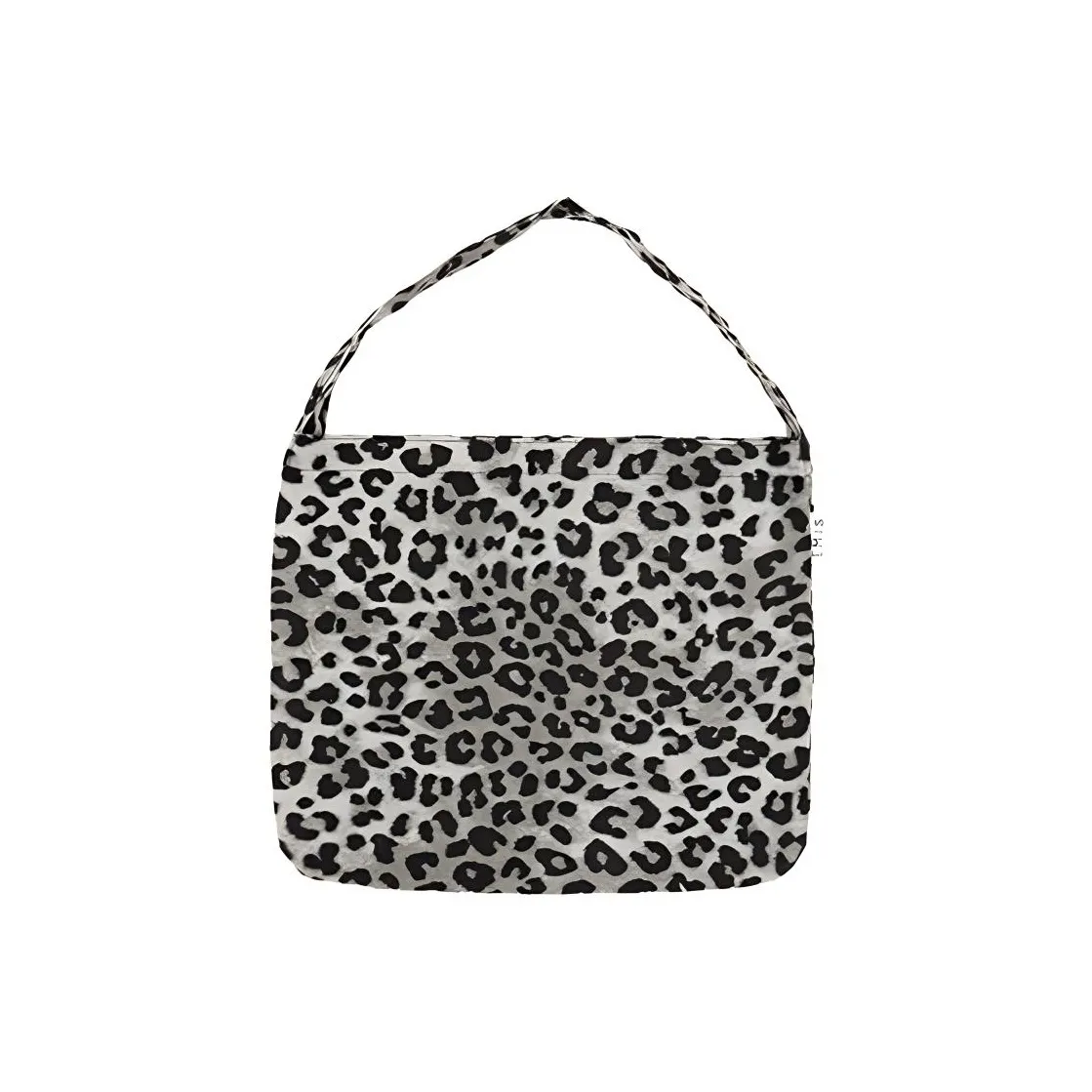 Emis Вельветовая сумка через плечо стандартная унисекс с леопардовым принтом серый