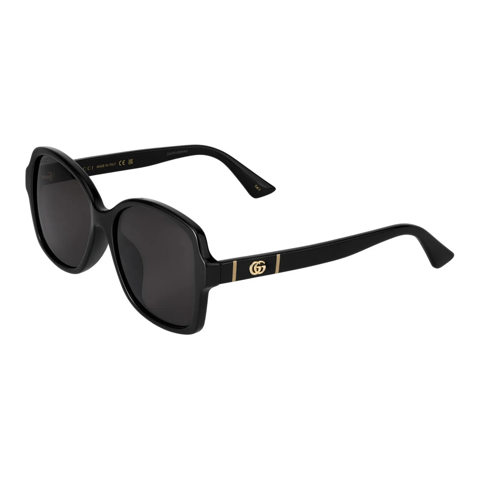 GUCCI Plate Frame Square Sunglasses Women's