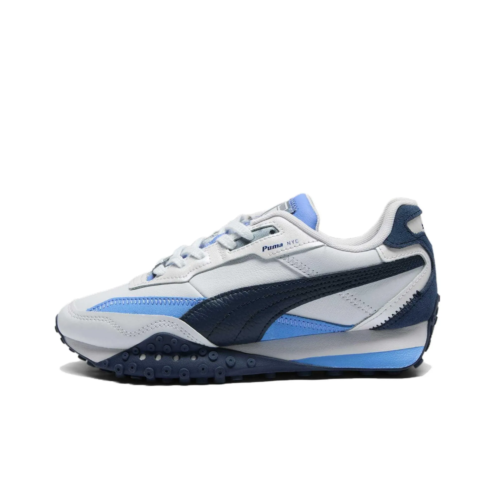 PUMA Blktop Rider Shock Absorbers Slip Resistant Abrasion Resistant Low Top Casual Running Shoes Women's Gray Blue
