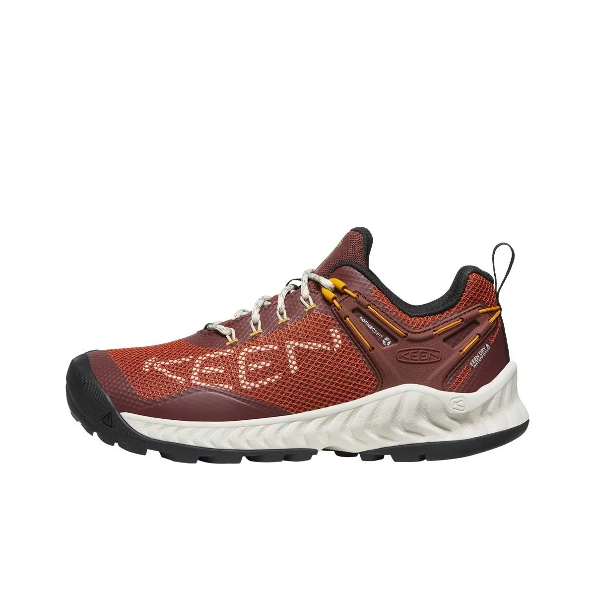 KEEN Nxis Evo Series Cushioning, Slip Resistant, Waterproof, And Breathable Low Top Hiking with Shoes Women's Red