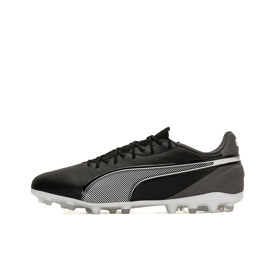 PUMA King Футбольные бутсы Мужские Черный Серый Белый