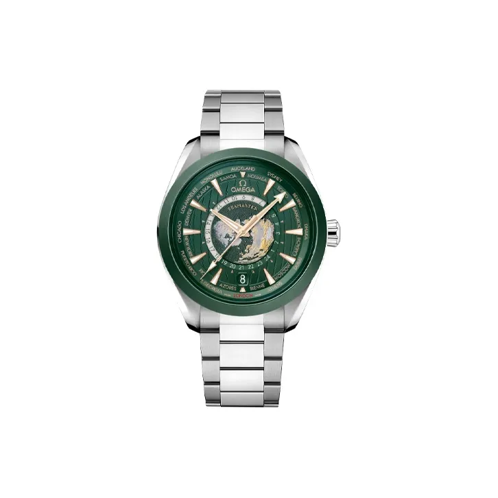 OMEGA AQUA TERRA 150 Meters Mechanical Movement Men's Watches Watch 43mm Green Dial Stainless Steel Watchband