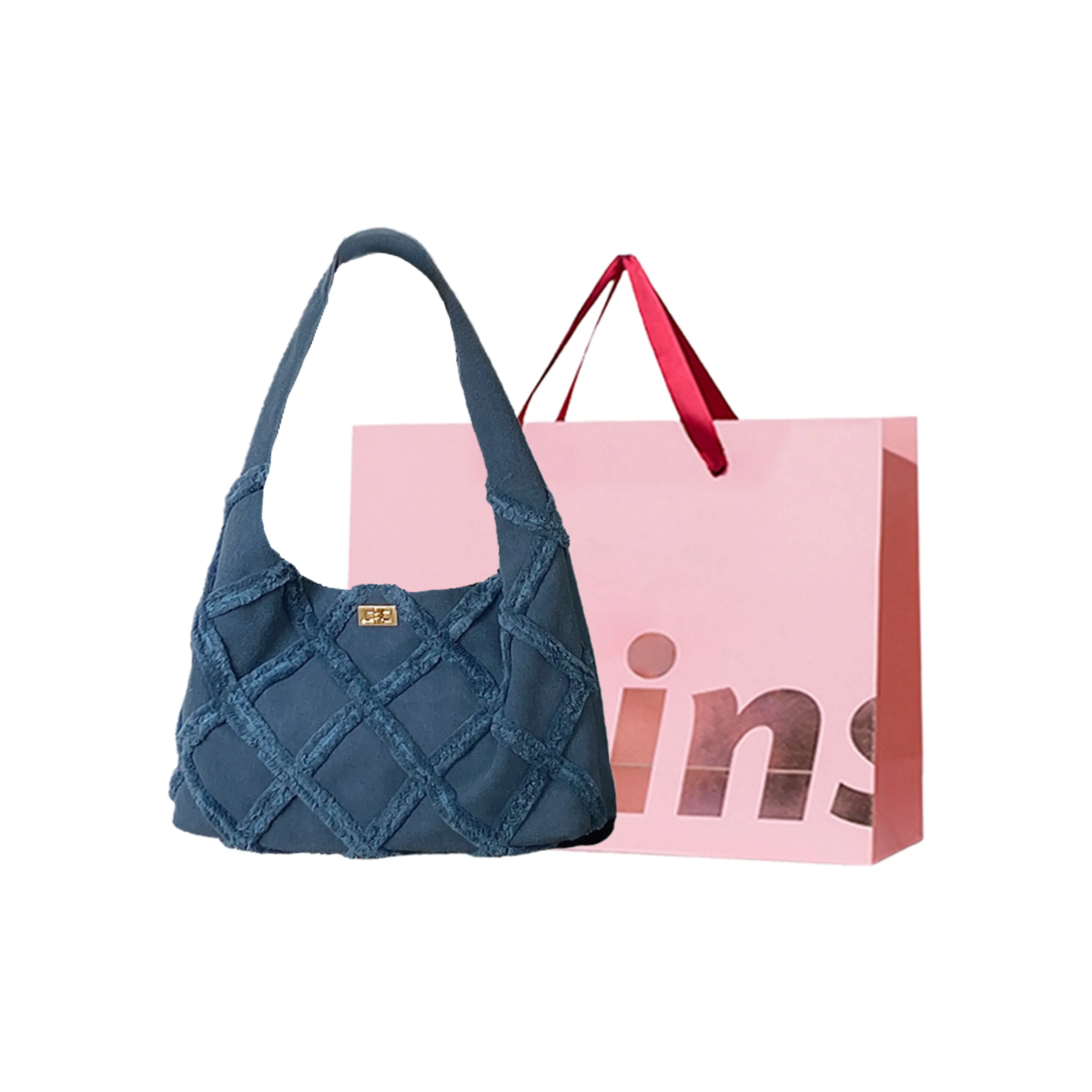 WHEELY BABY + Холщовая сумка сумка через плечо женская синяя