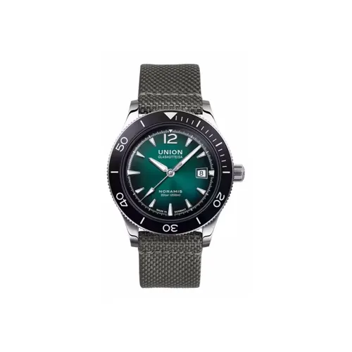 UNION GLASHUTTE/SA Автоматический Механический Движение Мужские Часы 42 мм Зеленый