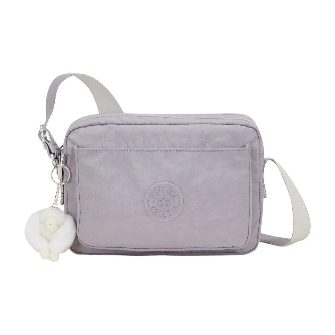 Kipling Recycled Polyamide Crossbody Bag, Shoulder Bag Women's Soft Gray