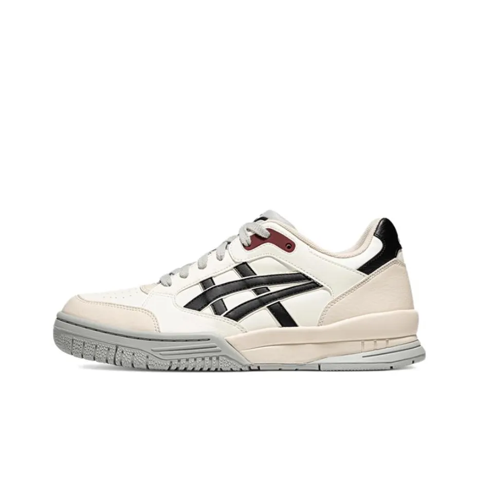 Asics Гель Spotlyte Износостойкие Низкие Баскетбольные Кроссовки Унисекс Бежево-Белый Черный