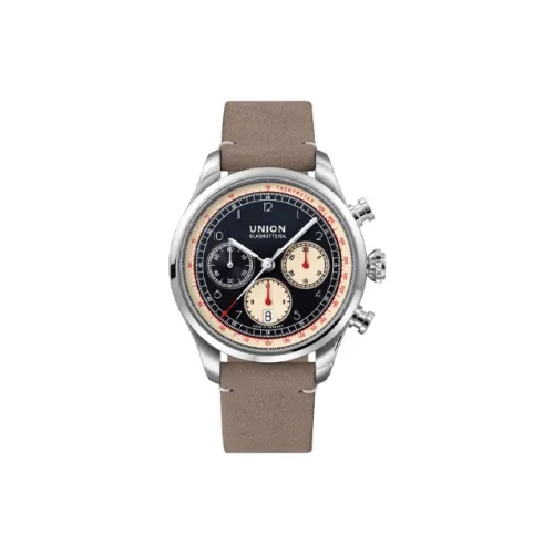UNION GLASHUTTE/SA Автоматический Механический Движение Мужские Часы Belisar Collection 44 мм Черные