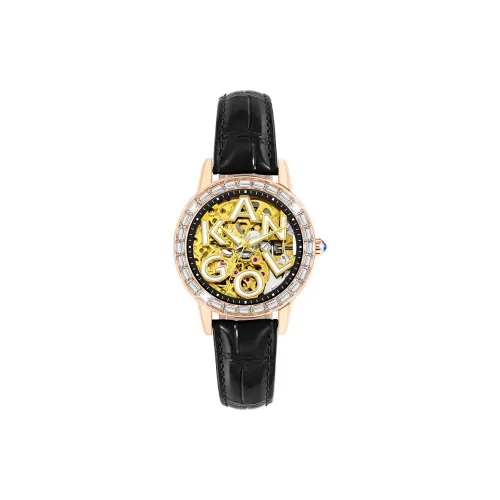 KANGOL Механический Movement Женские часы 35 мм Золотые