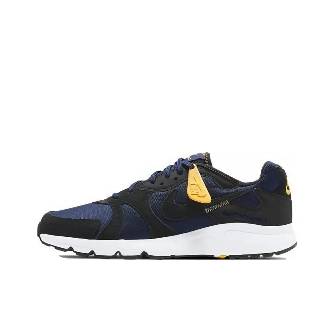 Nike Atsuma Shock Absorbers Slip-Resistant Low Top Casual Running Shoes Unisex Black Yellow Blue Найк Атсума Шок Абсорберз Антискользящий Низкий Топ Повседневные Беговые Кроссовки Унисекс Черный Желтый Синий