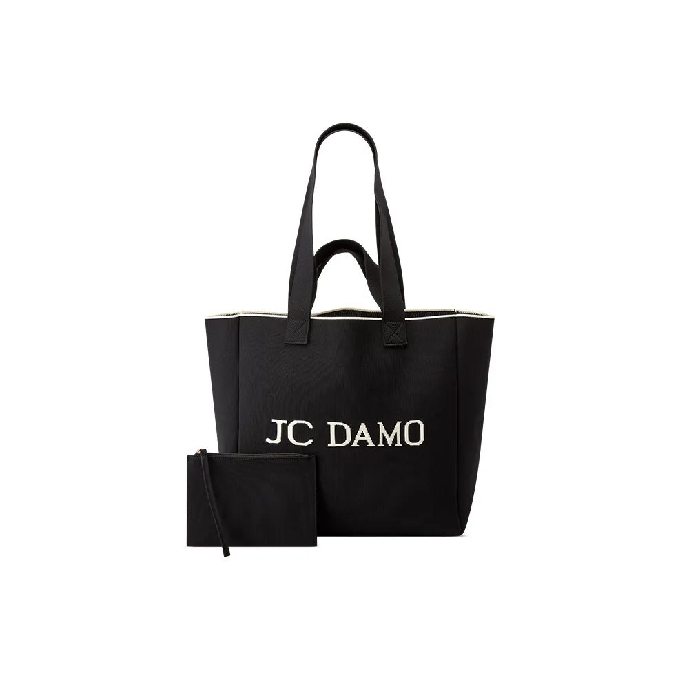 JC DAMO Fabric Extra Large Tote Bag, Shopping Bag, Handbag, Shoulder Bag, Travel Bag Unisex Black/Camouflage