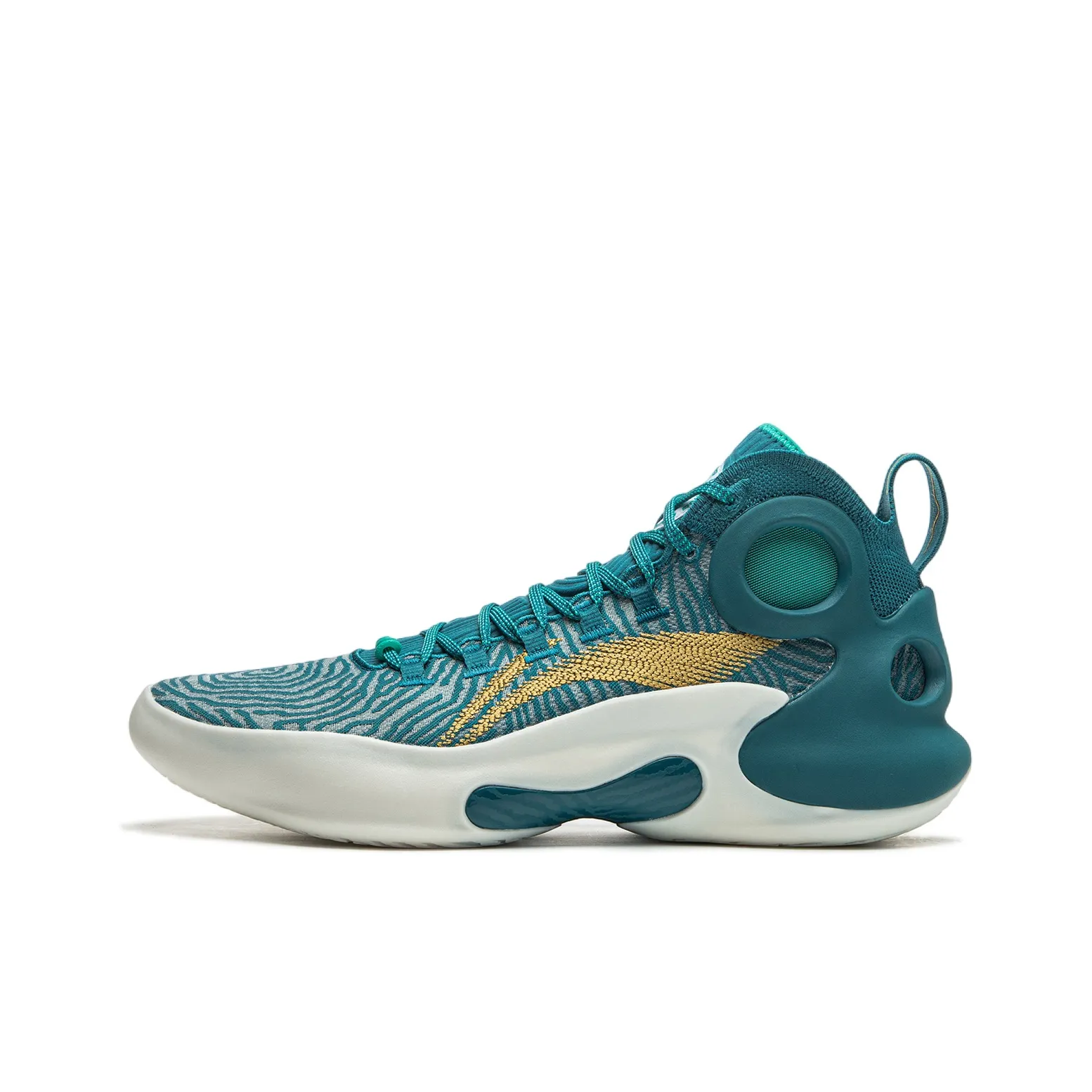 LiNing Charming ULTRA Противоскользящий Устойчивый к износу MID Баскетбольные кроссовки Мужской Зеленый