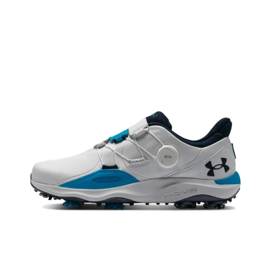 Under Armour Drive Pro BOA Cushioning Low Top Golf Shoes Men's Gray Blue