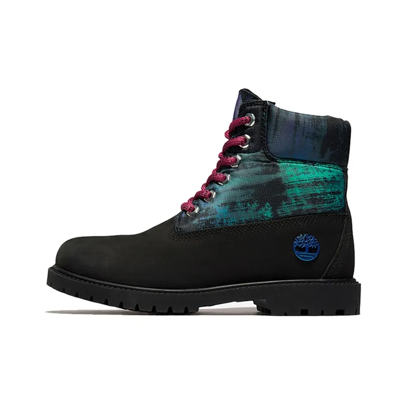 Timberland Heritage Nl Sky 6 Inch Waterproof Boots 'Black Nubuck With Print' Women's