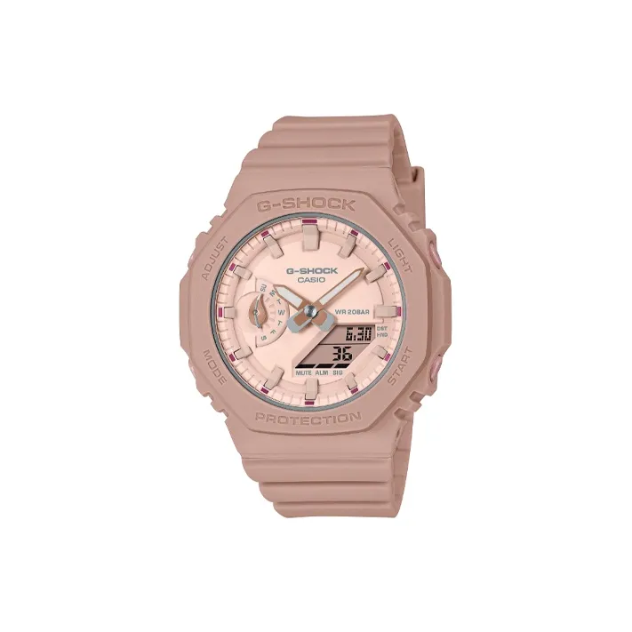 CASIO Liquid Crystal Analog Dual Display Series SHOCK Кварцевый механизм Смольный ремешок Часы