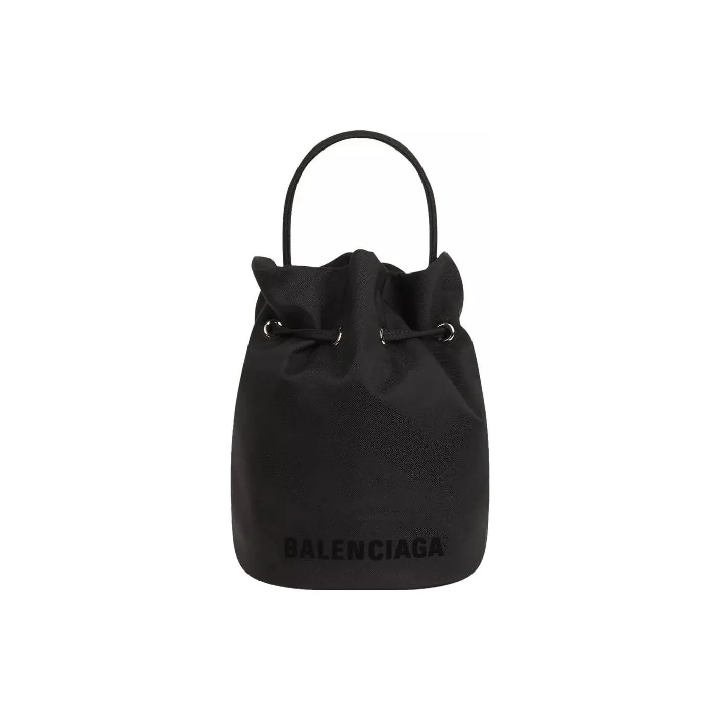 Balenciaga WHEEL Polyamide Bucket Bags Shoulder Bag Crossbody Bag Handbag Extra Small Women's Black