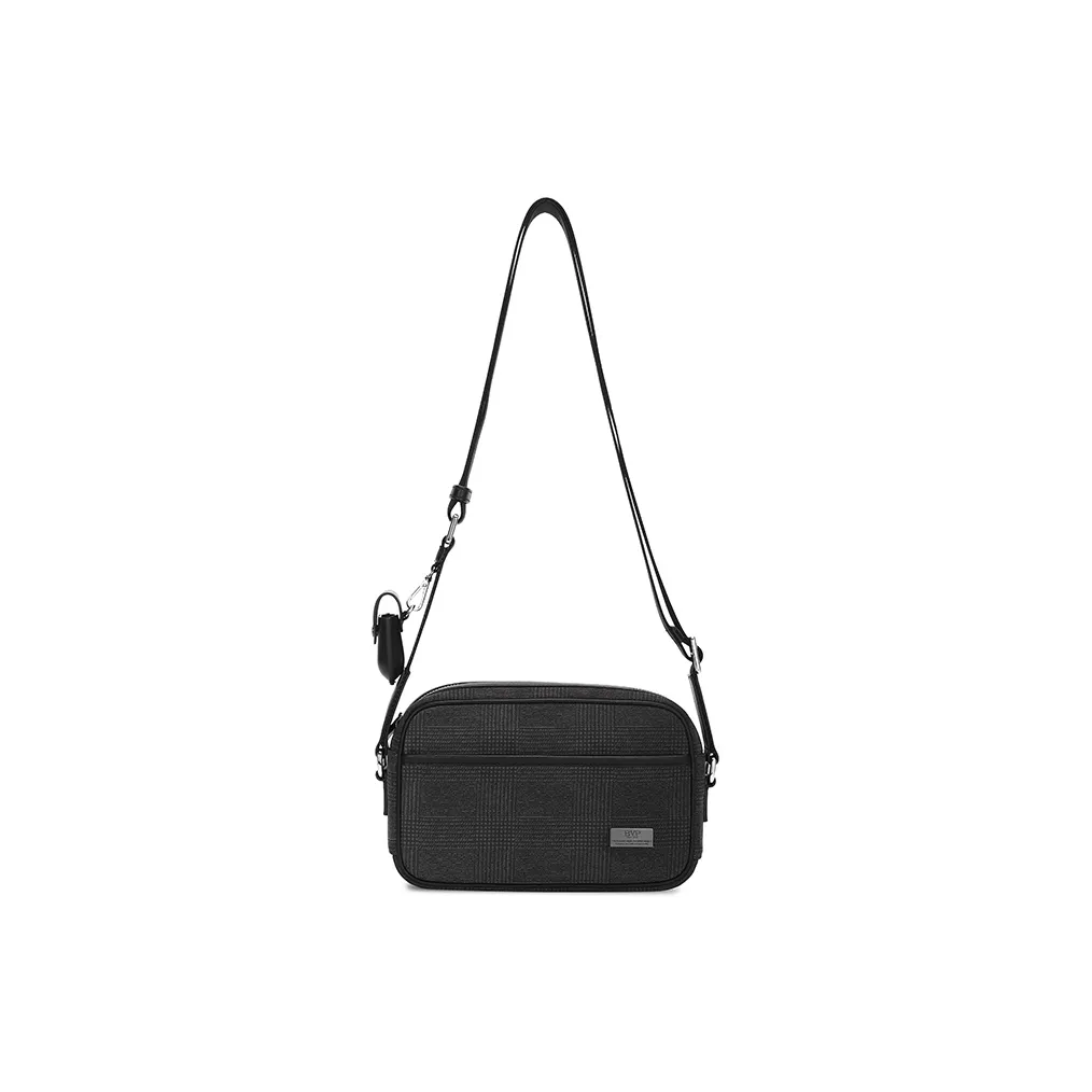 BVP Genuine Leather Shoulder Bag Fashionable Small Cell Phone Pouch Bag Unisex