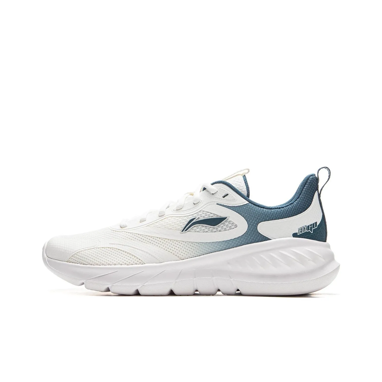 LiNing EasyFit Fle Slip Resistant And Breathable Low Top Casual Running Shoes Men's White Blue