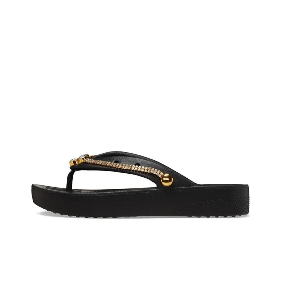 Crocs EVA Slip Resistant Flip Flops Women's Black