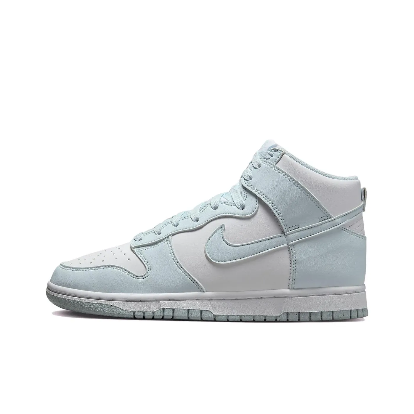 Nike Dunk High Slip Resistant Abrasion Resistant Дышащий Высокий Топ Скейтбординг Кроссовки Женские Белый Синий
