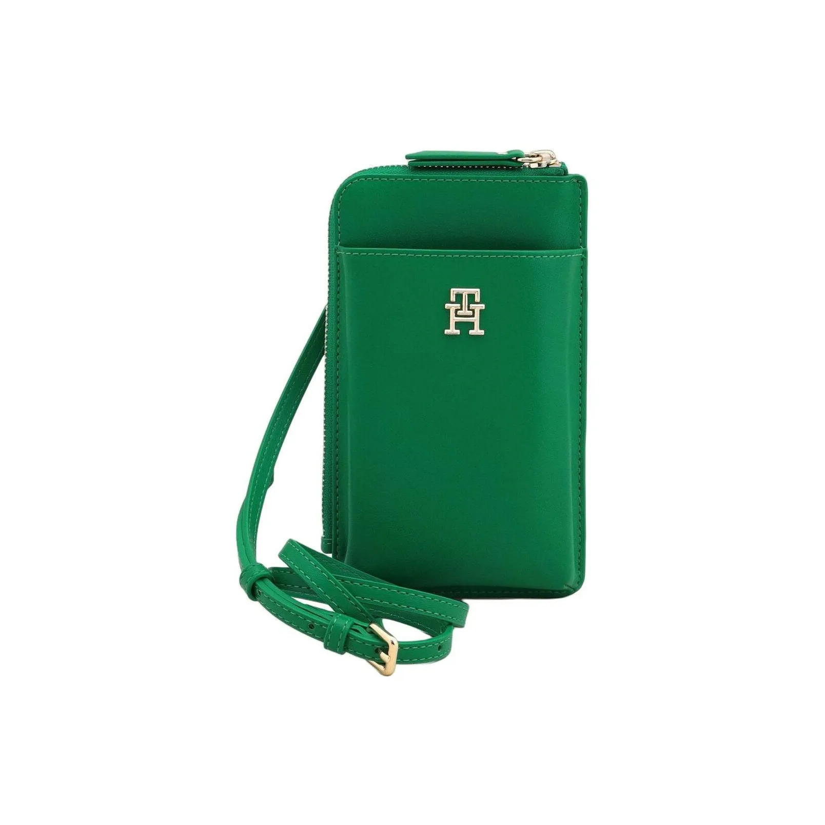 Tommy Hilfiger Полиуретан Мобильный телефон Кошелек Сумка на плечо Женская Зеленая