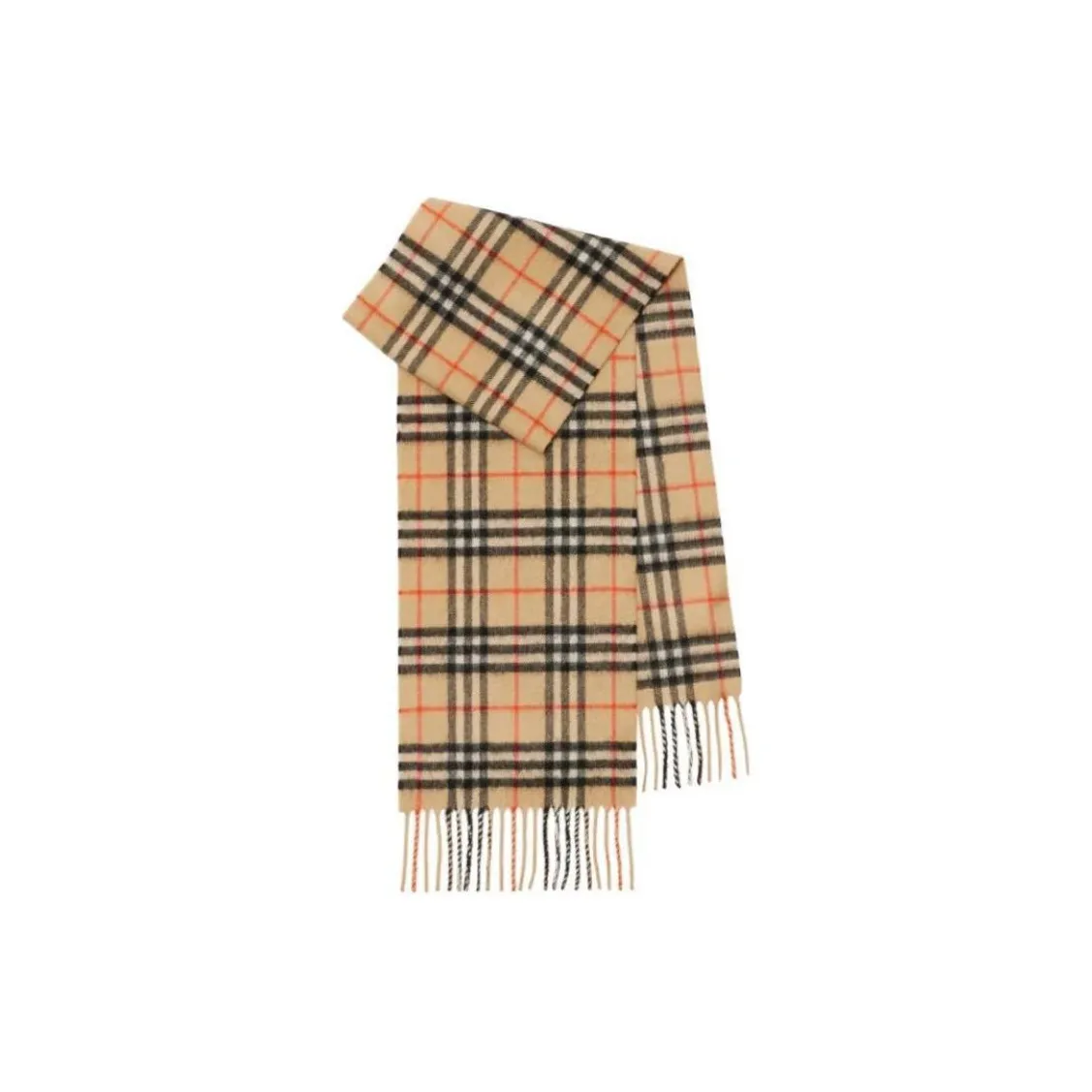 Burberry Kids Burberry Checked Fringed Edge Scarf