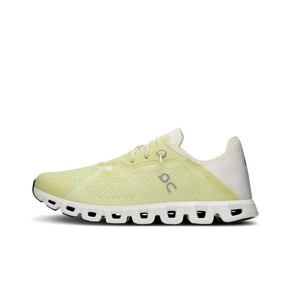 On Cloud 5 Breathable Low Top Running Shoes Men's Yellow White