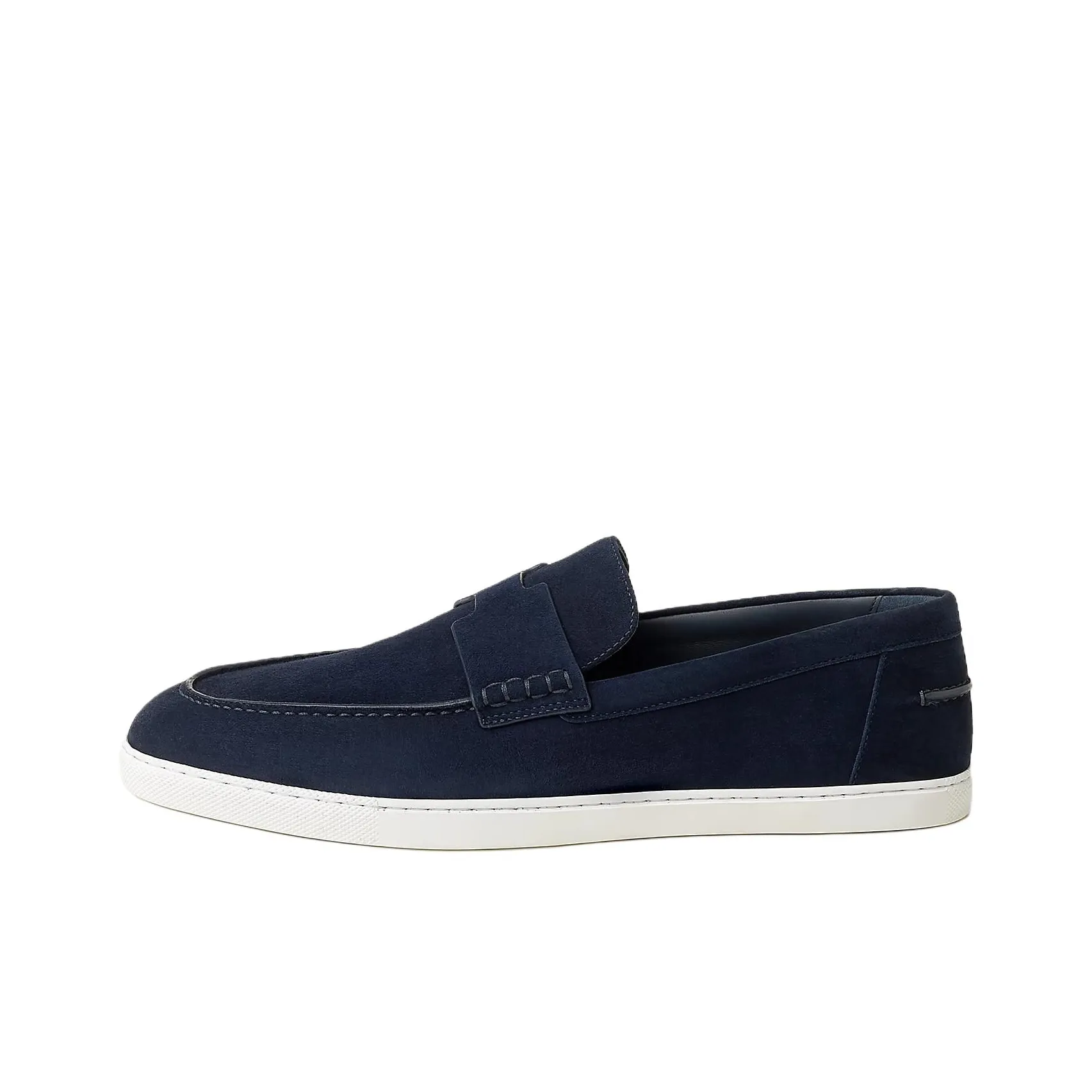 HERMES Job Loafers Men's Dark Blue